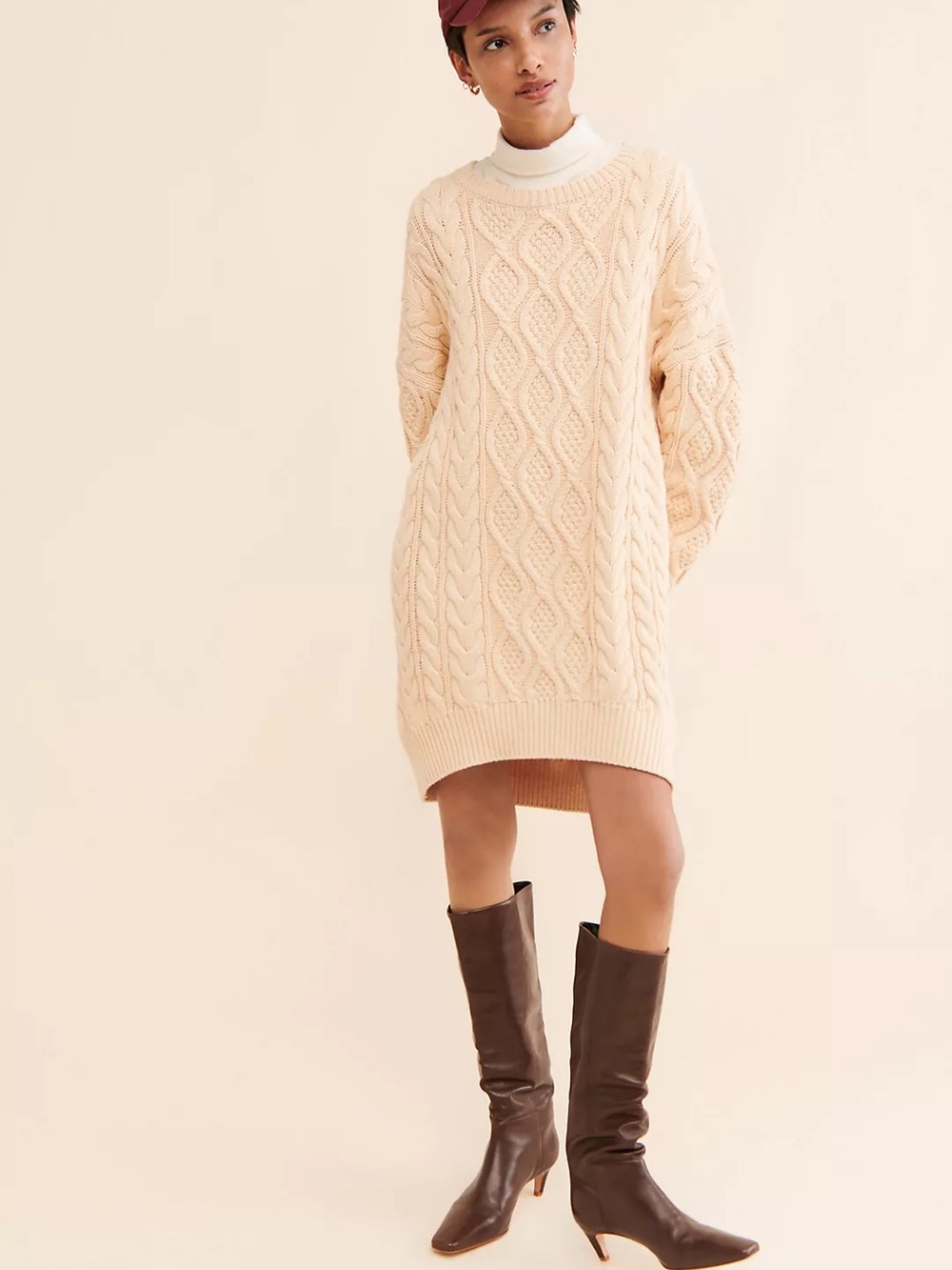 Anthropologie Mare Mare Long-Sleeve Sweater Dress